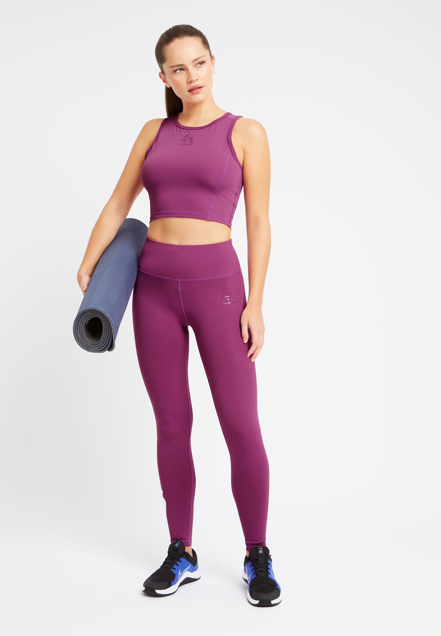Ange Lilac Purple Aurora Women Gym Wear Set