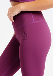 Performance Full Length High Waisted Leggings-Purple