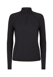Performance Half Zip Long Sleeve Top-Black