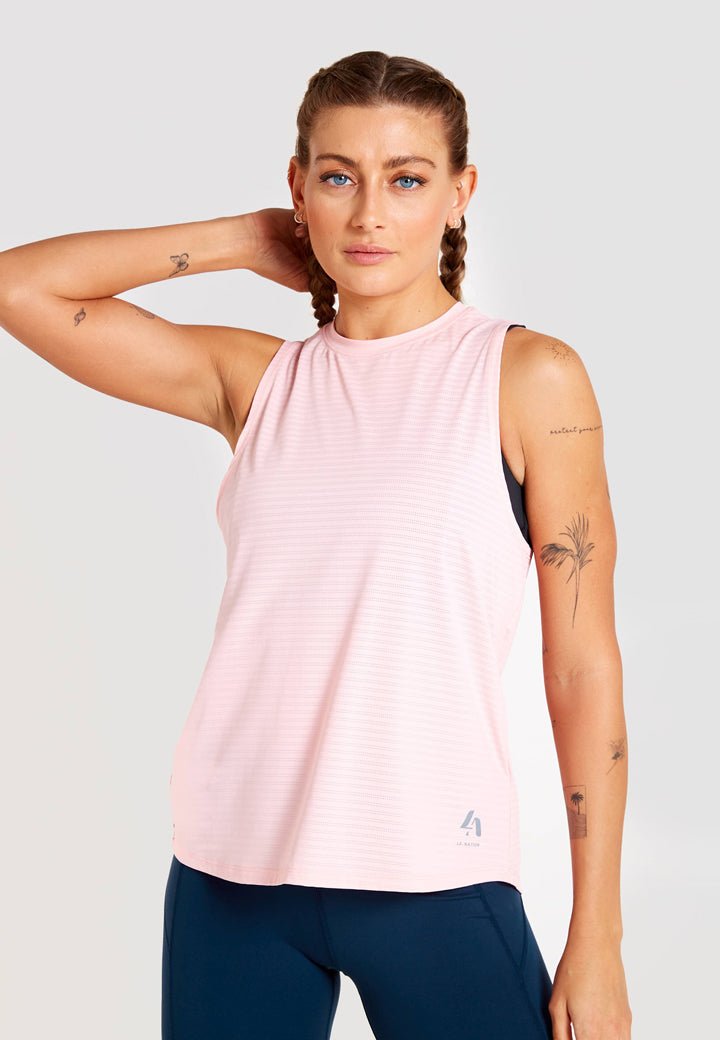 Performance High Neck Vest-Pink