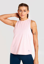 Performance High Neck Vest-Pink