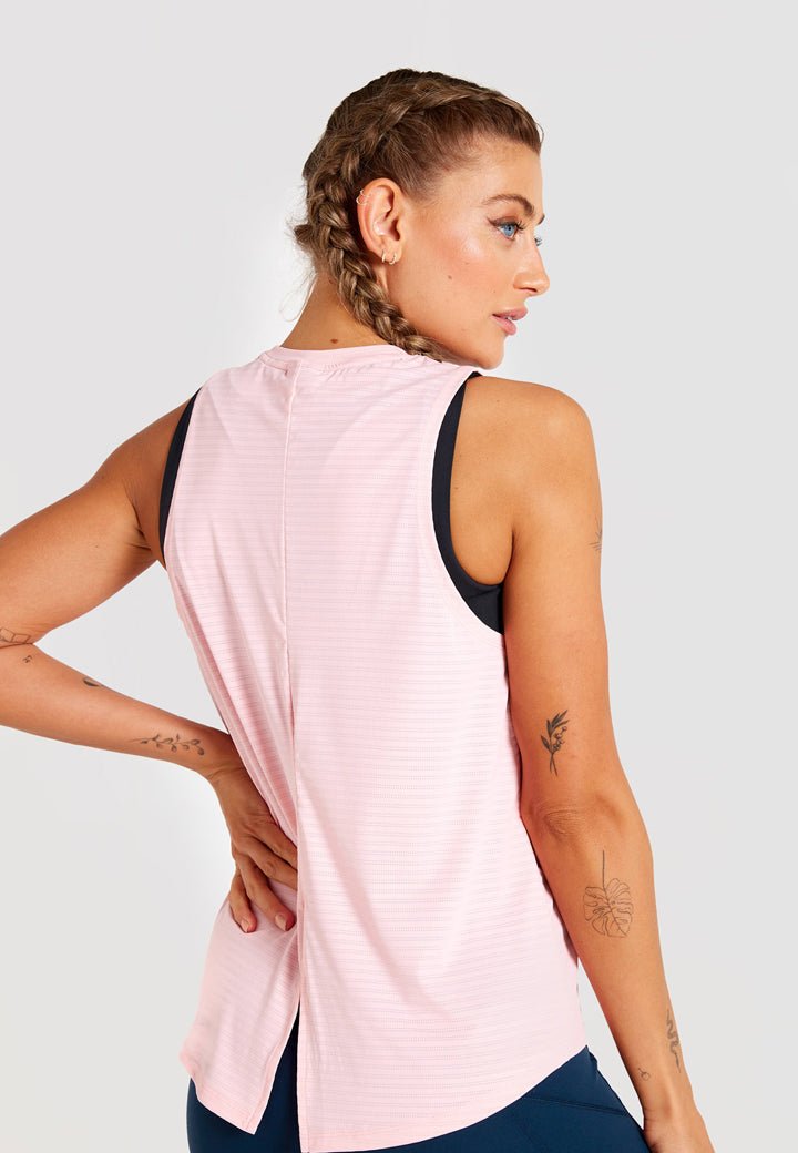 Performance High Neck Vest-Pink