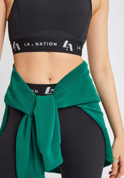 Signature Padded Sports Bra-Black