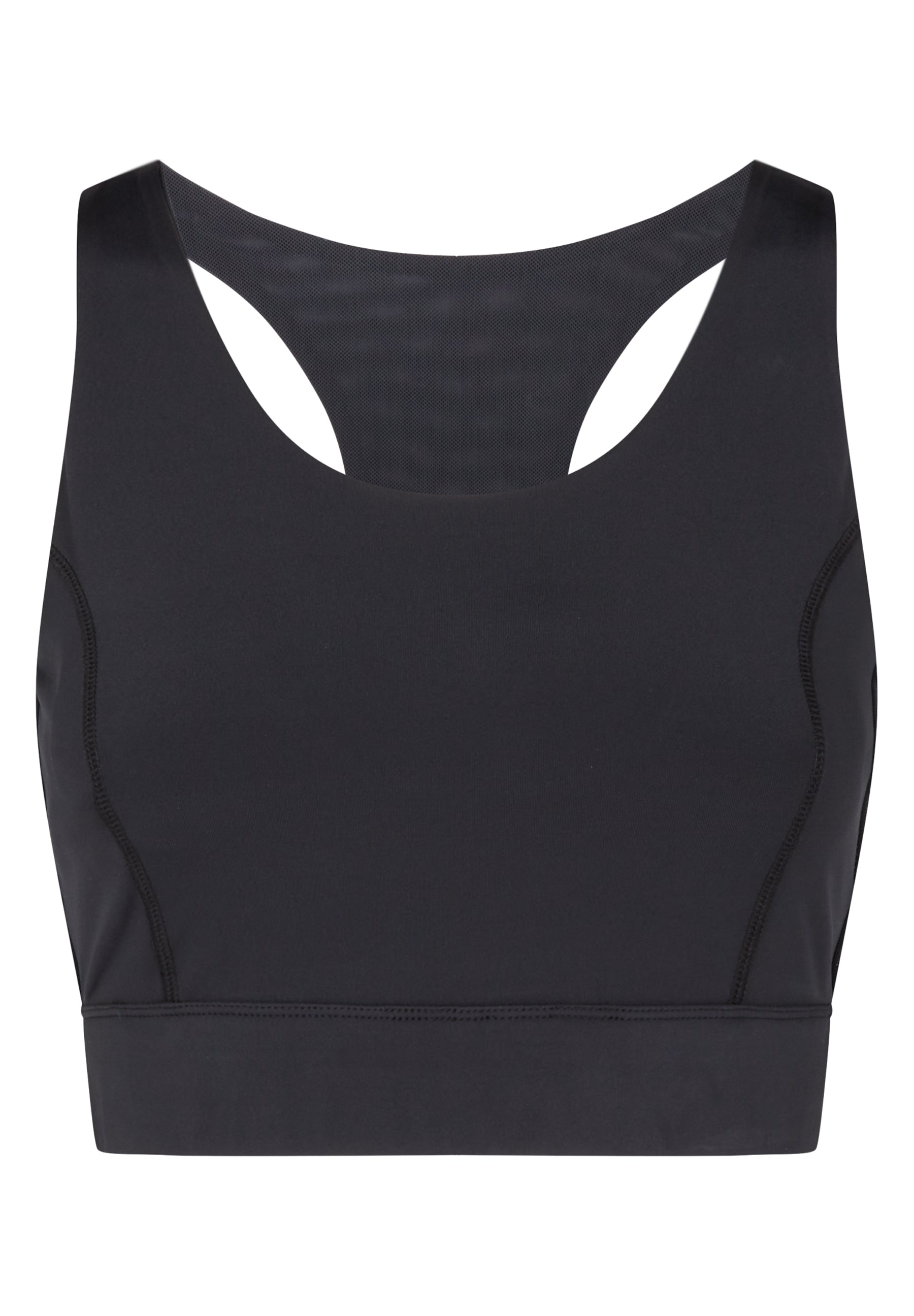 Racer Back Sports Bra-Black