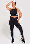 Ultra Contrast Two Piece Gym Set - Multi Black - LA Nation Activewear