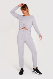 Vibe Grey 2pc Sweatshirt & Jogger Set