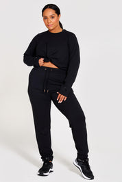 Vibe Black 2pc Sweatshirt & Jogger Set