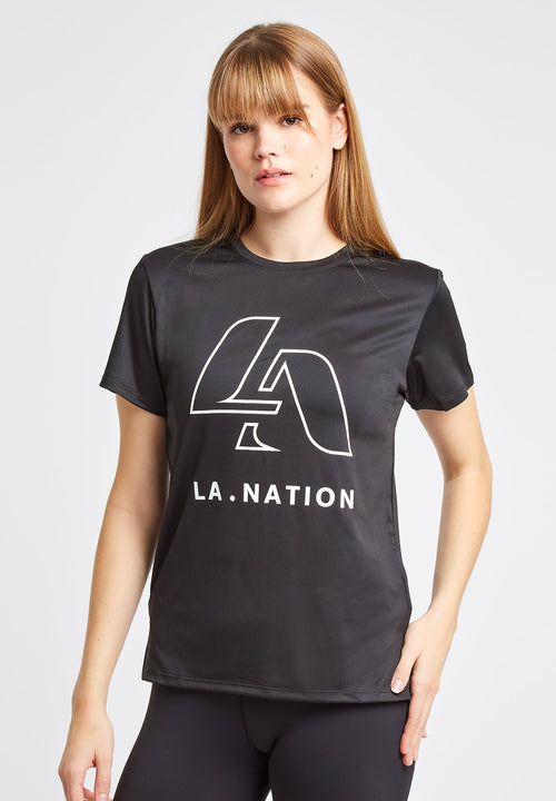 Core Graphic T-Shirt-Black - LA Nation Activewear
