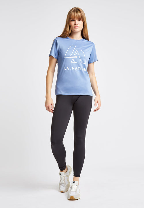 Core Graphic T-Shirt-Sapphire Blue - LA Nation Activewear