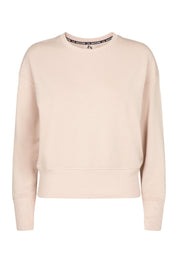 Lux Long Sleeve Crop Sweatshirt-Pink