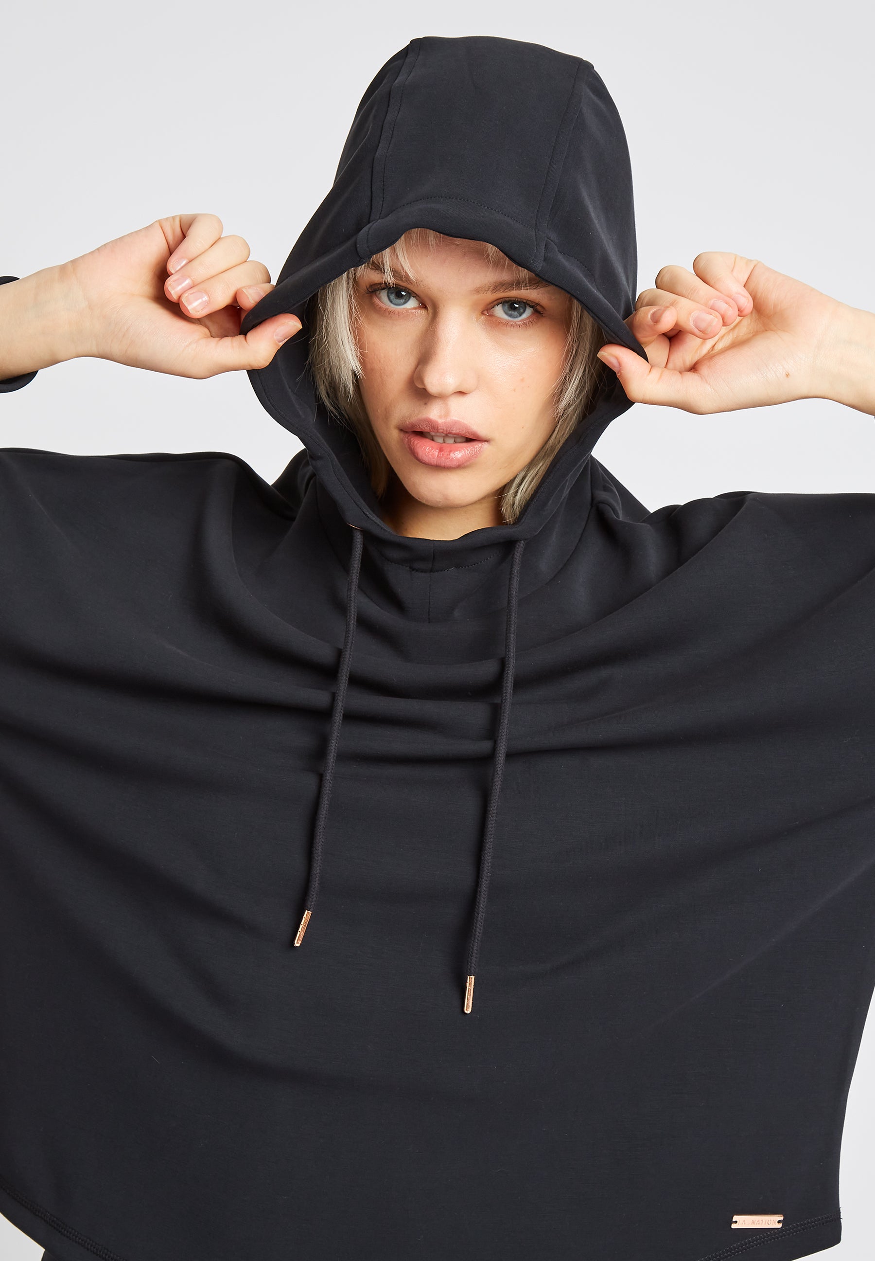 Lux Relaxed Hoodie-Black