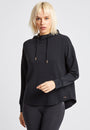 Lux Relaxed Hoodie-Black