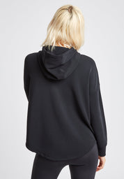 Lux Relaxed Hoodie-Black