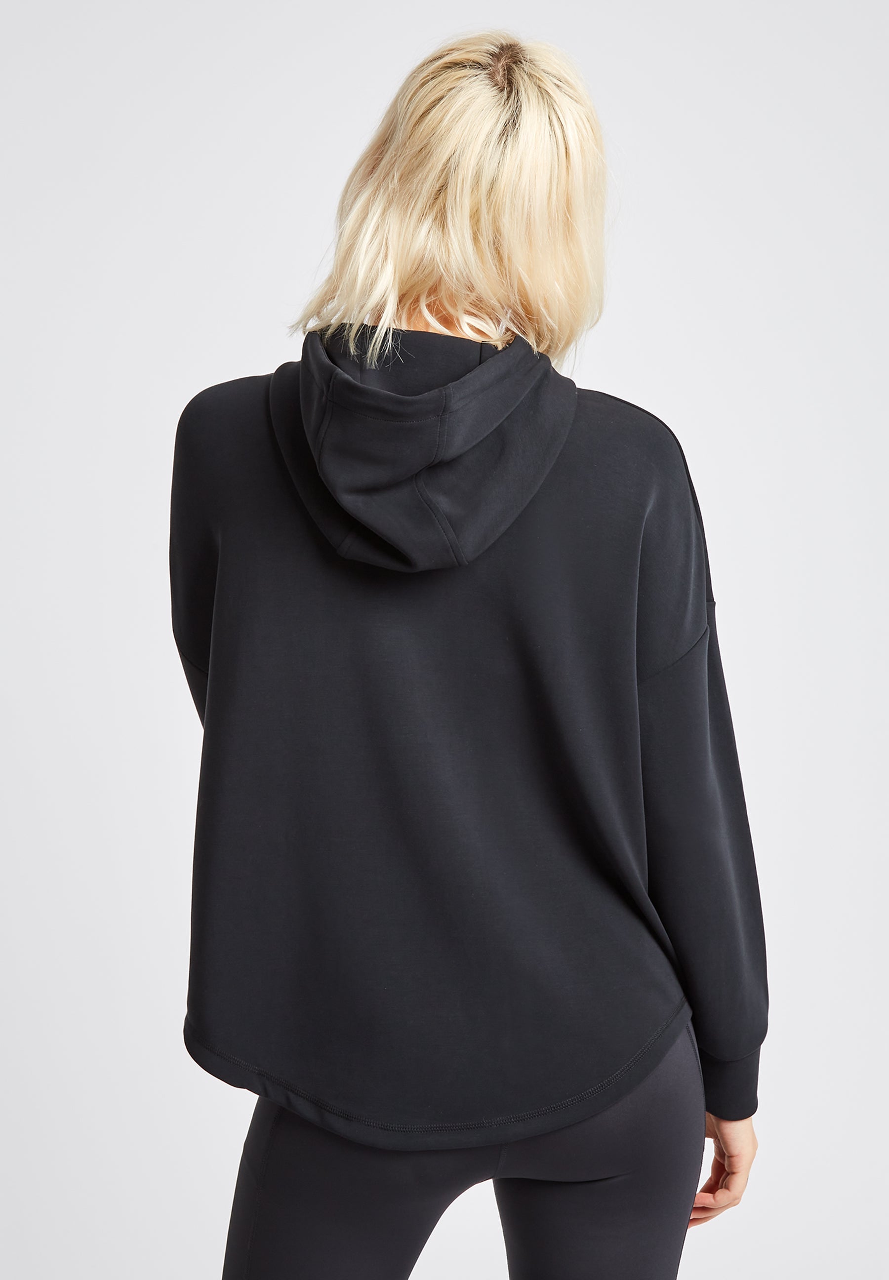 Lux Relaxed Hoodie-Black