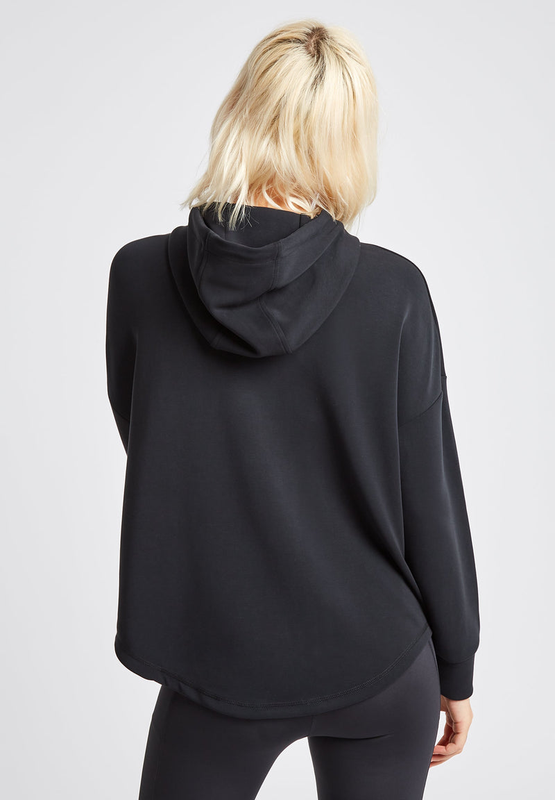 Lux Relaxed Hoodie-Black - LA Nation Activewear