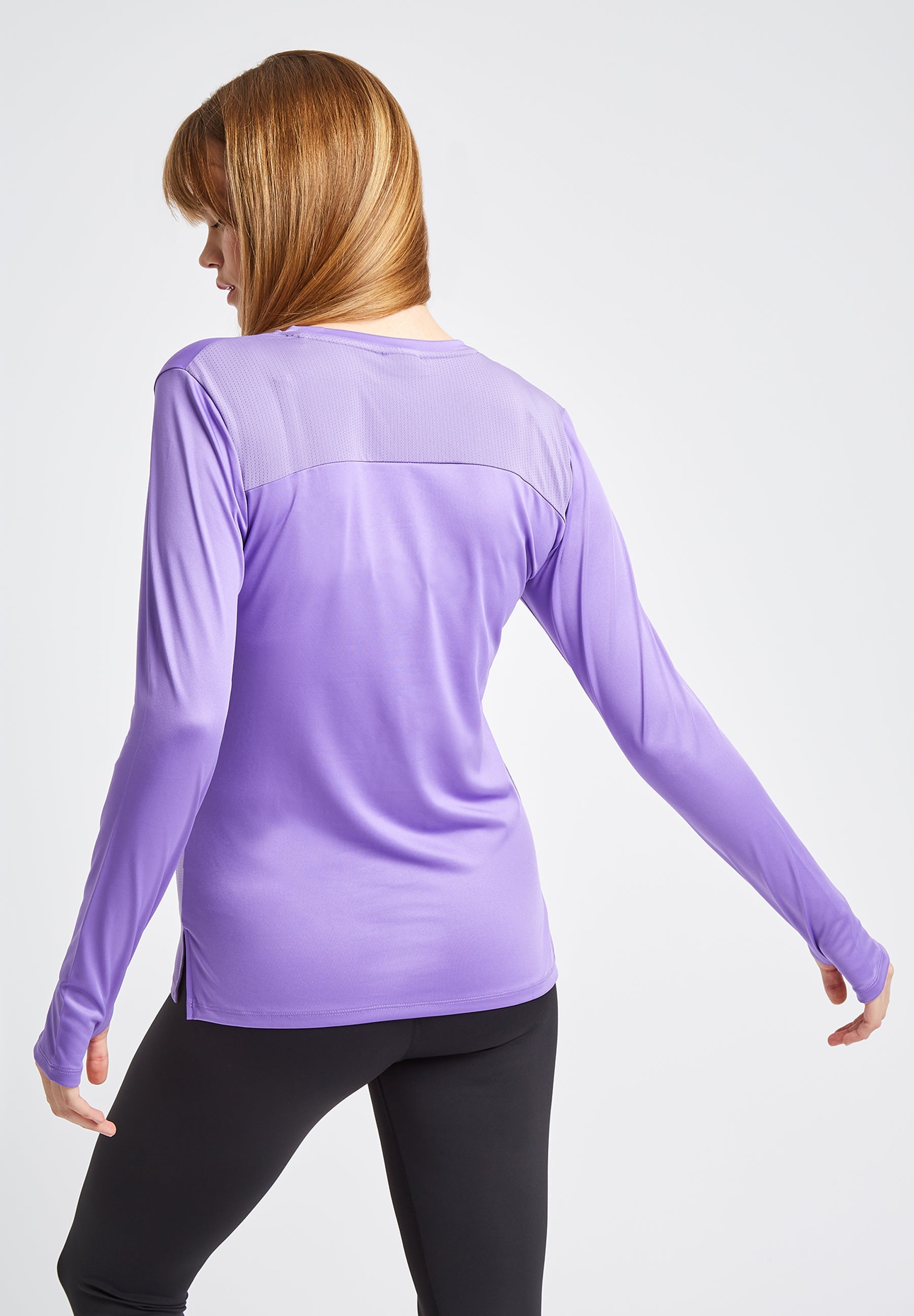 Performance Long Sleeve T-Shirt-Lilac Purple