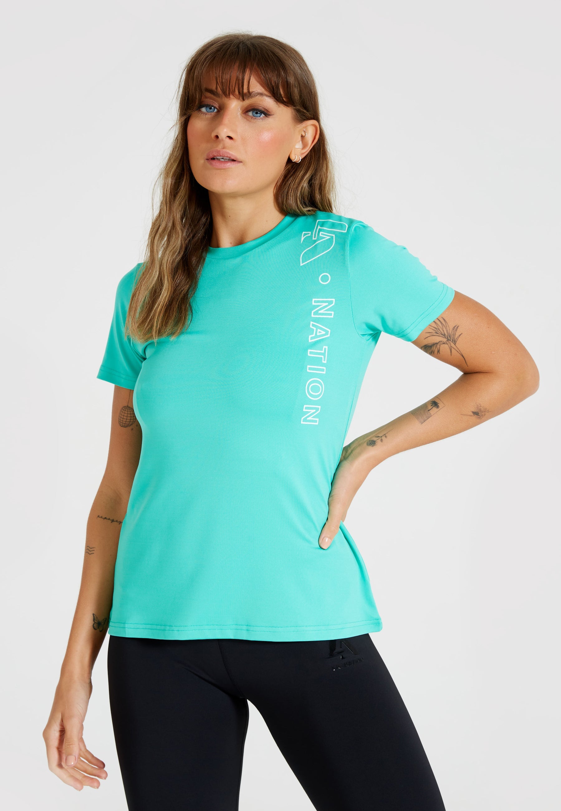 Performance Short Sleeve T-Shirt-Aqua Green