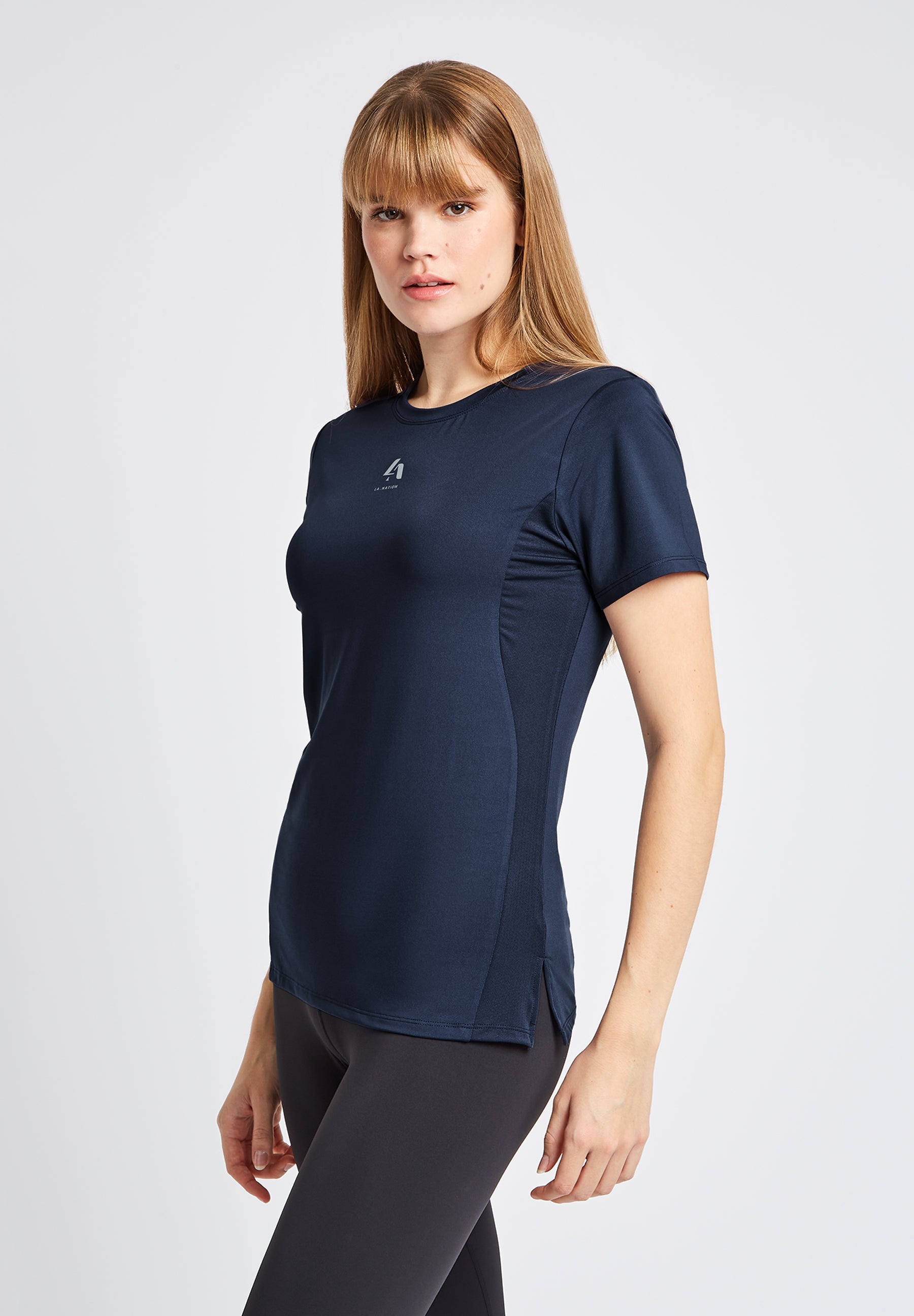 Performance Short Sleeve Sports T-Shirt-Navy