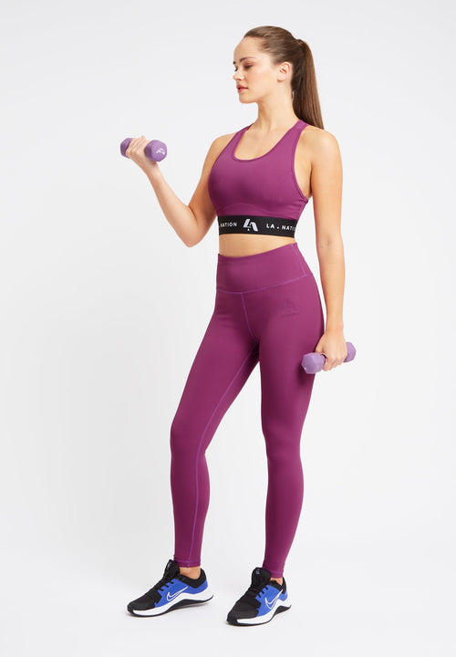 Signature Gym Set-Purple - LA Nation Activewear