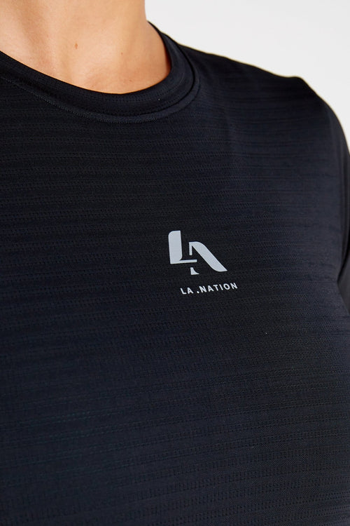 Slim Fit T-Shirt-Black - LA Nation Activewear