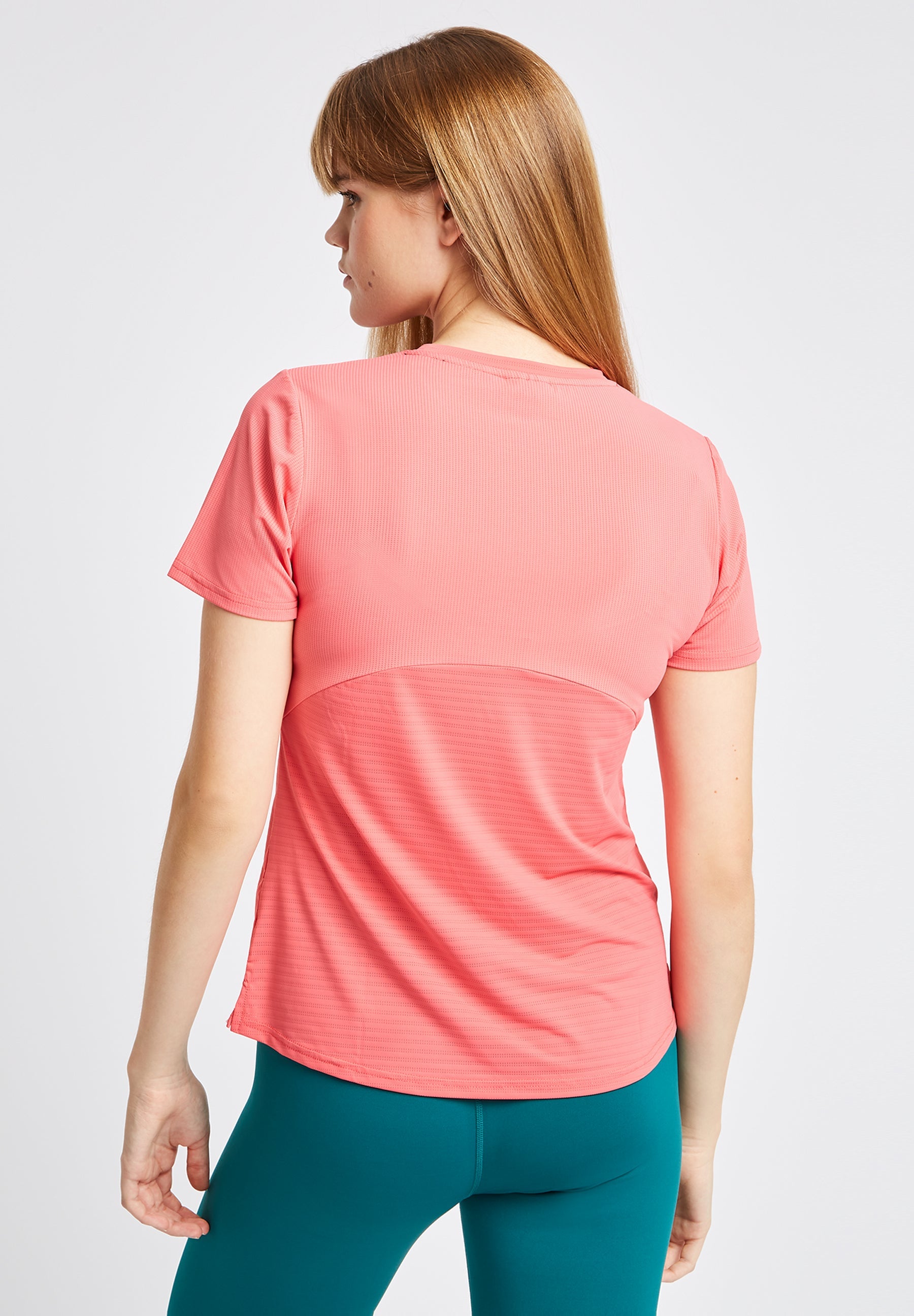 Slim Fit T-Shirt-Coral Orange