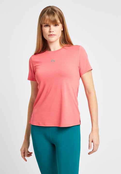Slim Fit T-Shirt-Coral Orange - LA Nation Activewear