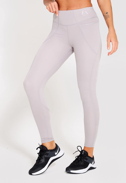 Ultra High Waisted Gym Leggings-Grey - LA Nation Activewear