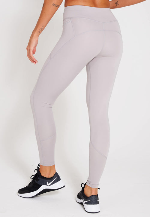 Ultra High Waisted Gym Leggings-Grey - LA Nation Activewear